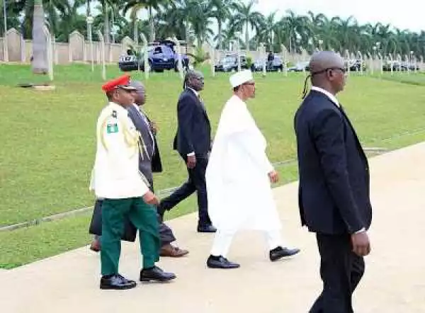 Photos: President Buhari Leaves Abuja For Presidential Inauguration In Chad